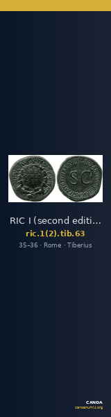 RIC I (second edition) Tiberius 63 — CANOA