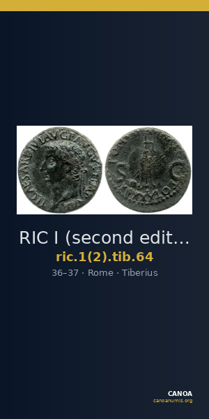 RIC I (second edition) Tiberius 64 — CANOA