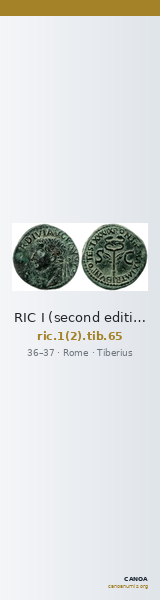 RIC I (second edition) Tiberius 65 — CANOA