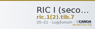 RIC I (second edition) Tiberius 7 — CANOA