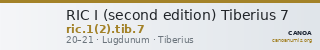 RIC I (second edition) Tiberius 7 — CANOA