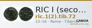 RIC I (second edition) Tiberius 72 — CANOA