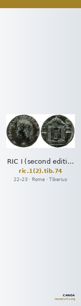 RIC I (second edition) Tiberius 74 — CANOA