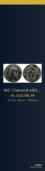 RIC I (second edition) Tiberius 74 — CANOA