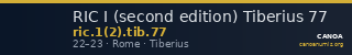 RIC I (second edition) Tiberius 77 — CANOA