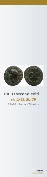 RIC I (second edition) Tiberius 79 — CANOA