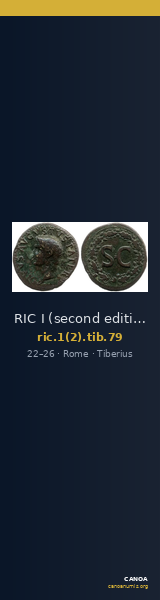 RIC I (second edition) Tiberius 79 — CANOA
