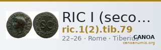 RIC I (second edition) Tiberius 79 — CANOA