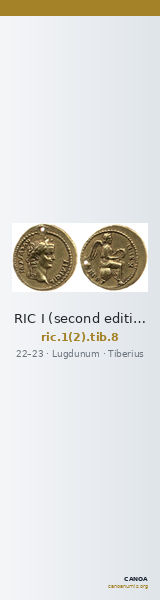 RIC I (second edition) Tiberius 8 — CANOA