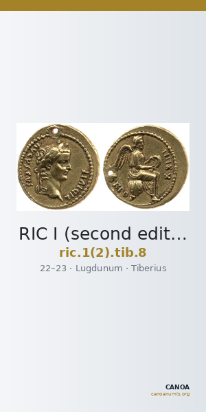 RIC I (second edition) Tiberius 8 — CANOA