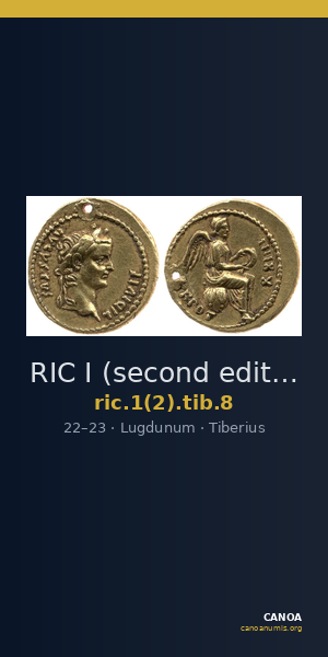 RIC I (second edition) Tiberius 8 — CANOA