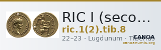 RIC I (second edition) Tiberius 8 — CANOA