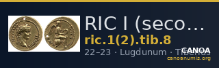 RIC I (second edition) Tiberius 8 — CANOA