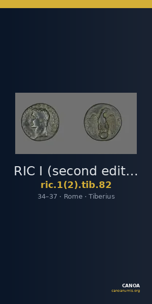 RIC I (second edition) Tiberius 82 — CANOA