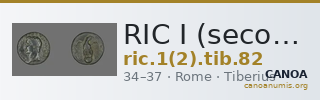 RIC I (second edition) Tiberius 82 — CANOA