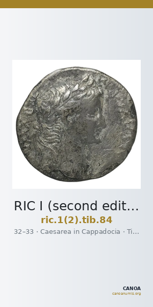 RIC I (second edition) Tiberius 84 — CANOA