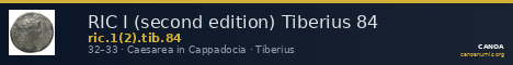 RIC I (second edition) Tiberius 84 — CANOA