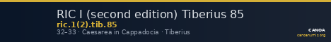 RIC I (second edition) Tiberius 85 — CANOA