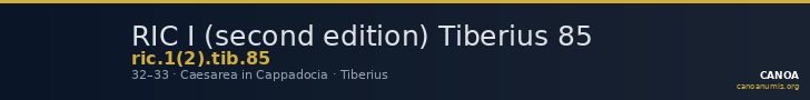 RIC I (second edition) Tiberius 85 — CANOA