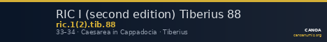 RIC I (second edition) Tiberius 88 — CANOA