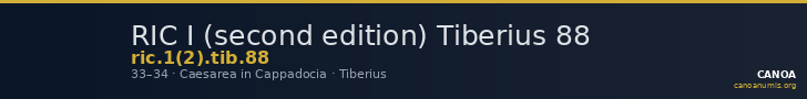 RIC I (second edition) Tiberius 88 — CANOA