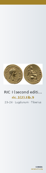 RIC I (second edition) Tiberius 9 — CANOA