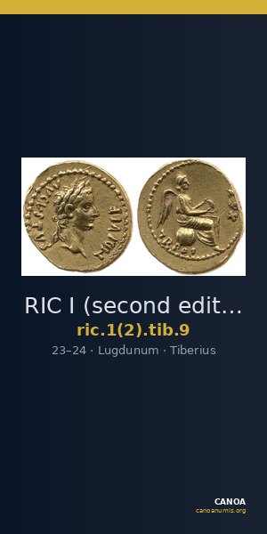 RIC I (second edition) Tiberius 9 — CANOA