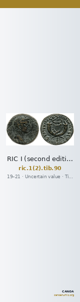 RIC I (second edition) Tiberius 90 — CANOA