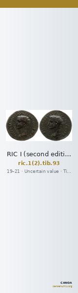 RIC I (second edition) Tiberius 93 — CANOA