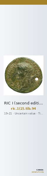 RIC I (second edition) Tiberius 94 — CANOA