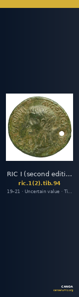 RIC I (second edition) Tiberius 94 — CANOA
