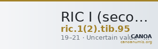 RIC I (second edition) Tiberius 95 — CANOA
