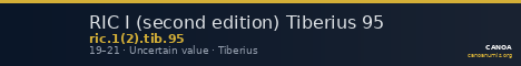 RIC I (second edition) Tiberius 95 — CANOA