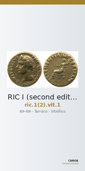 RIC I (second edition) Vitellius 1 — CANOA