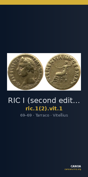 RIC I (second edition) Vitellius 1 — CANOA