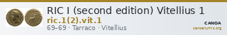 RIC I (second edition) Vitellius 1 — CANOA