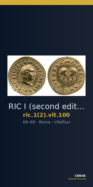 RIC I (second edition) Vitellius 100 — CANOA