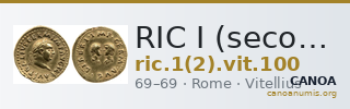 RIC I (second edition) Vitellius 100 — CANOA