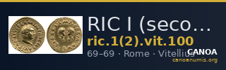 RIC I (second edition) Vitellius 100 — CANOA