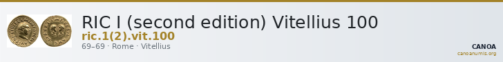 RIC I (second edition) Vitellius 100 — CANOA