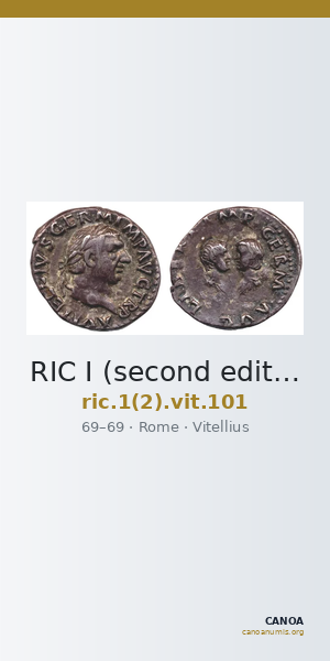 RIC I (second edition) Vitellius 101 — CANOA