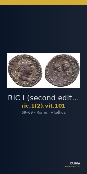 RIC I (second edition) Vitellius 101 — CANOA