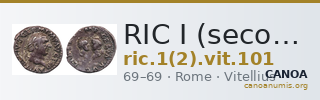 RIC I (second edition) Vitellius 101 — CANOA