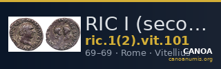 RIC I (second edition) Vitellius 101 — CANOA