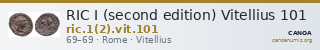 RIC I (second edition) Vitellius 101 — CANOA