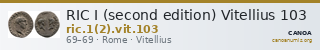 RIC I (second edition) Vitellius 103 — CANOA