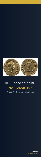 RIC I (second edition) Vitellius 104 — CANOA