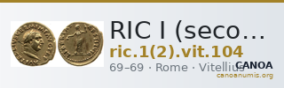 RIC I (second edition) Vitellius 104 — CANOA
