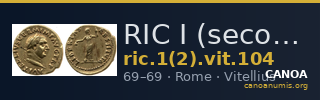 RIC I (second edition) Vitellius 104 — CANOA