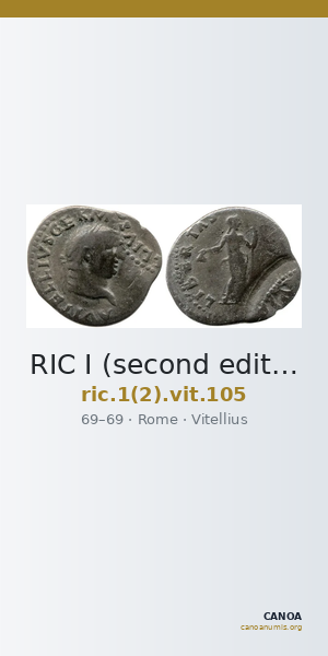 RIC I (second edition) Vitellius 105 — CANOA